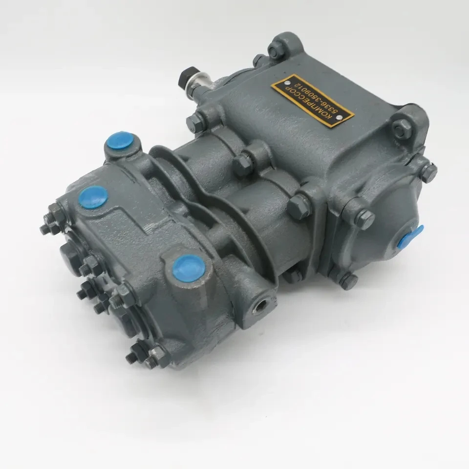 อะไหล่เครื่องยนต์รถยนต์อื่นๆ สำหรับรถบรรทุกคาแมซ์รัสเซีย 5336-3509015 คอมเพรสเซอร์เบรกอากาศสองสูบ อะไหล่รถบรรทุกรัสเซีย