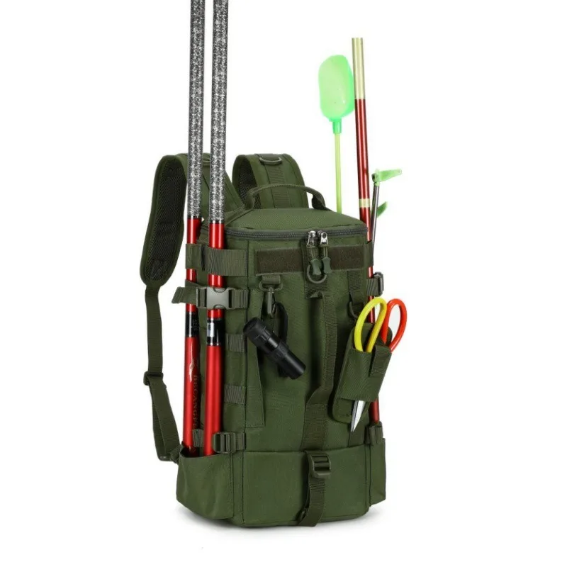 

Nesitu черный, зеленый, коричневый, камуфляжный рюкзак для рыболовных снастей нахлыстом, сумка через плечо, походная, кемпинговая, альпинистская, дорожная сумка M100