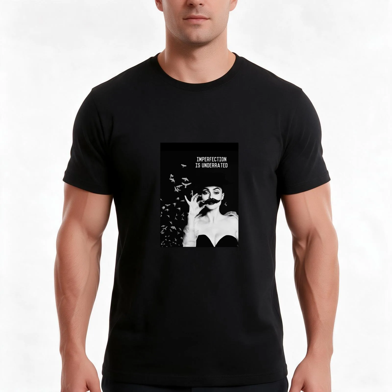 HELENA BONHAM CARTER - IMPERFECTION IS UNDERRATED T-Shirt Summer Casual Cotton Tee Oversized Streetwear Tops Unisex Men Women