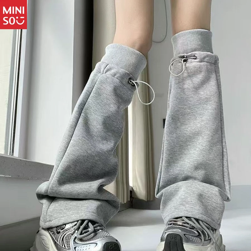 

Японские серые гетры Miniso, штабелируемые носки Techwear с завязкой