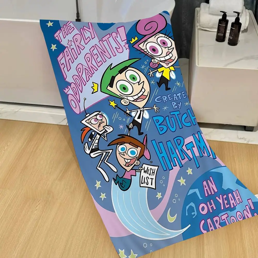 F-Fairly O-Oddparents Microfiber Beach Towel Absorbent Quick dry Soft Yoga Swimming Resort Mountain Climbing Towel