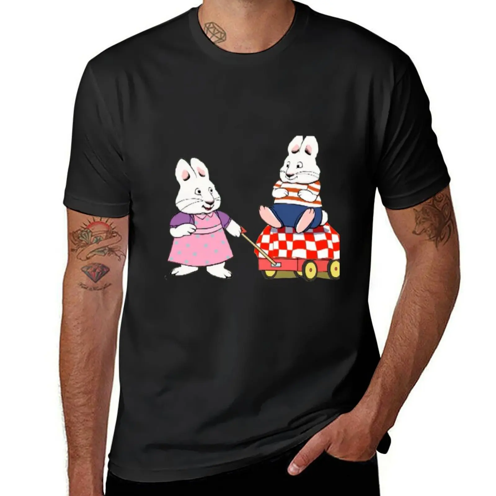 

max & ruby rabbit cartoon 2000s for kids T-Shirt tops anime funnys mens graphic t-shirts hip hop