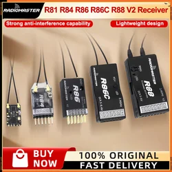 Hot RadioMaster R81 R84 R86 R86C R88 R161 R168 2.4GHz Over 1KM SBUS Nano Receiver Compatible FrSky D8 TX16S Support Return RSSI