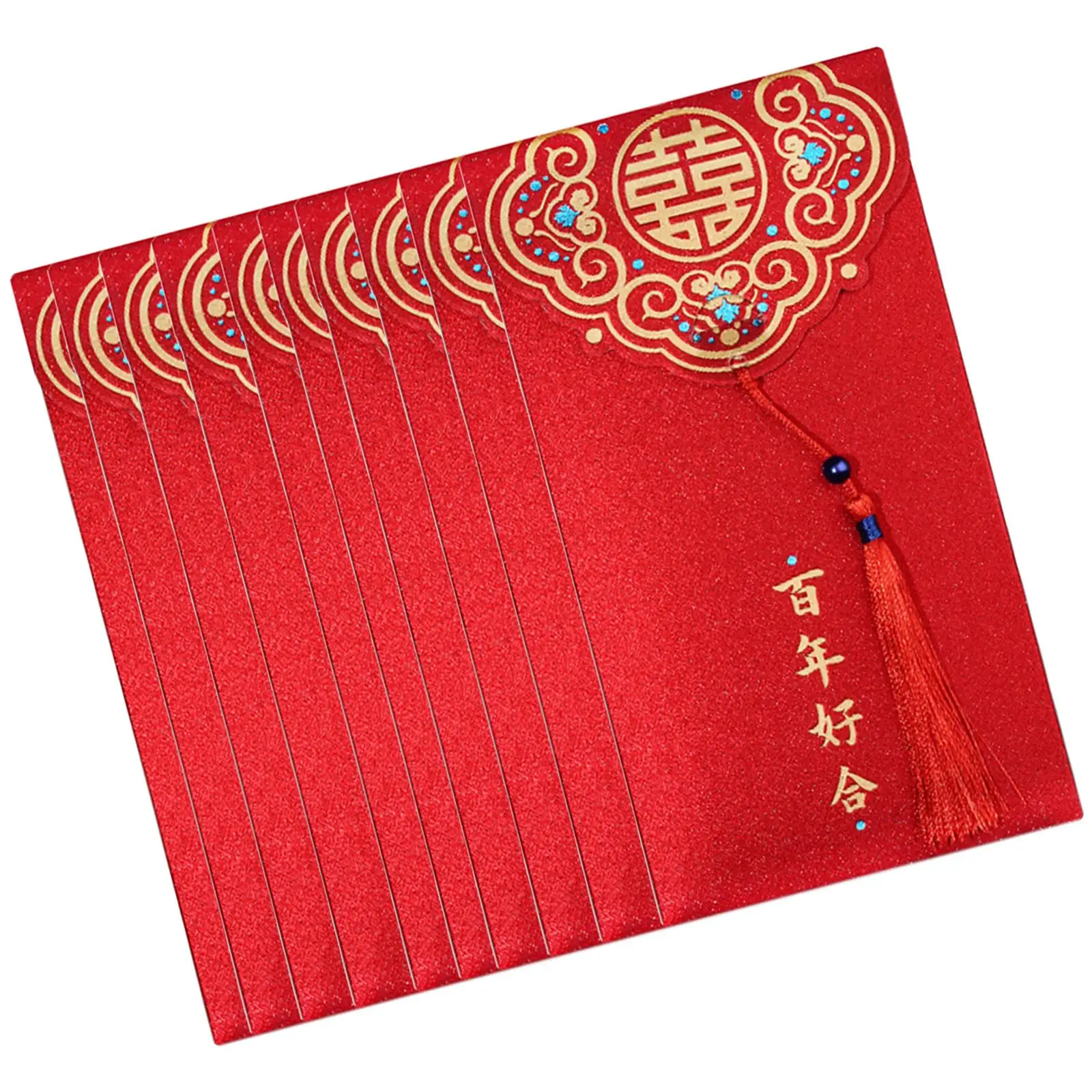 Set of 10 , Chinese Hong Bao Gift Wrap Bags Money envelopes Envelope Birthday Gift Envelopes