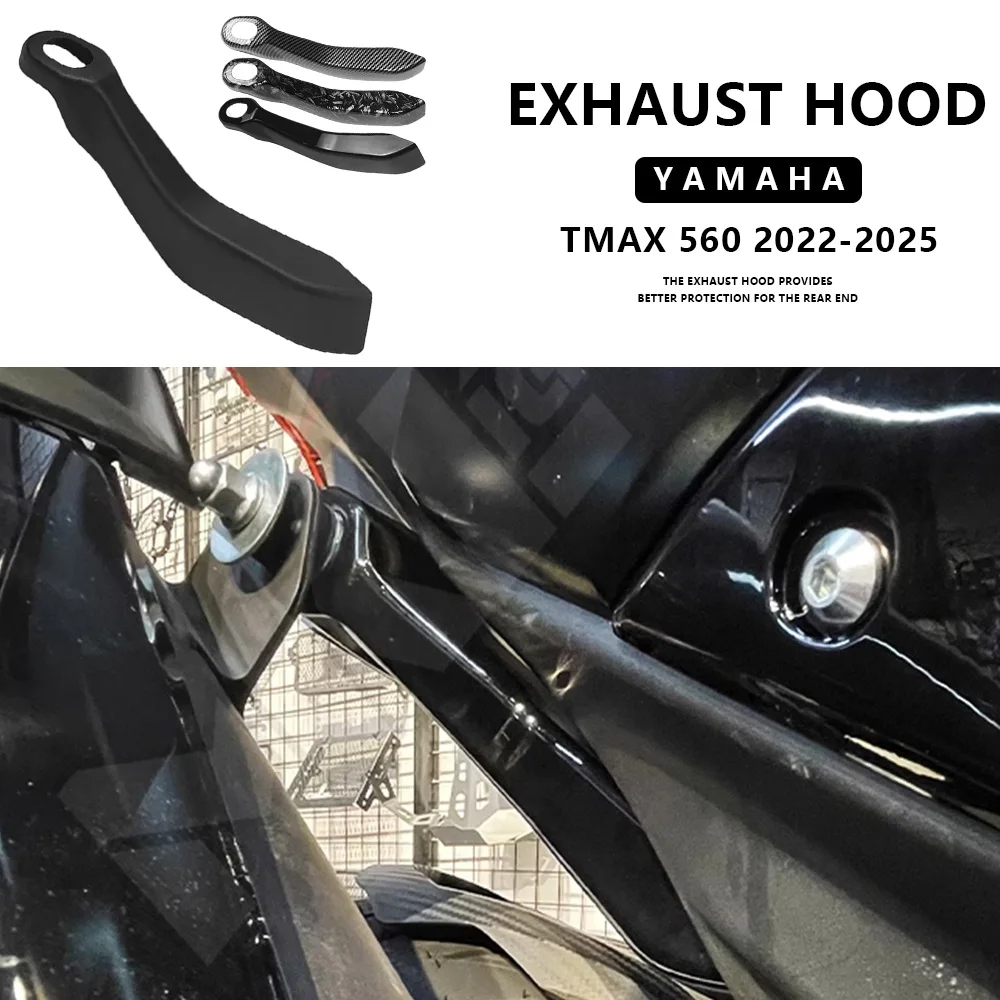 Para TMAX560 2022 2023 2024 TMAX 560 2025 tira embellecedora cubierta embellecedora lateral cubierta protectora trasera accesorios de soporte de tubo de escape