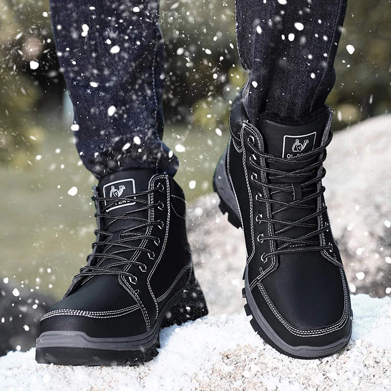 Outdoor High Top Mountaineering Shoes Backpacker Men Sneakers Trekking Shoes Snow Boots Man Work Shoes Ankle Boots duży rozmiar 48