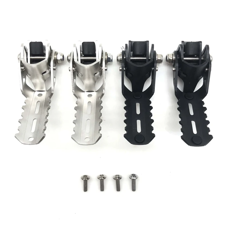 Motorcycle Front Driver Highway Footrest Folding Footpeg Clamps 22-25Mm For Honda CRF1000L Africa Twin For BMW