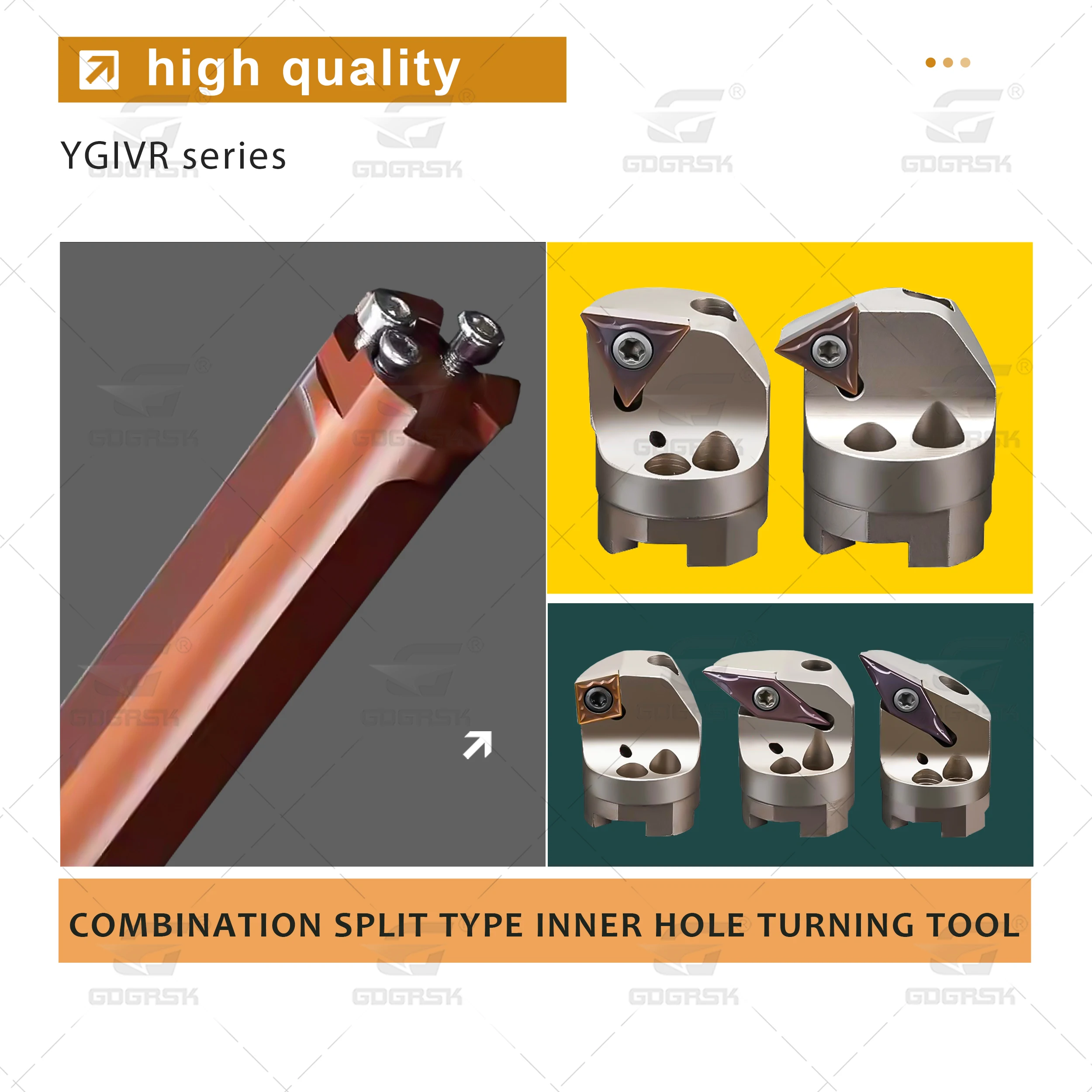YGIVR Machining Center Internal Cooling Anti Seismic Tool Rod Split Type Internal Hole Rod D32T-YGIVR-TF Cutter Head Y25-STWCR16