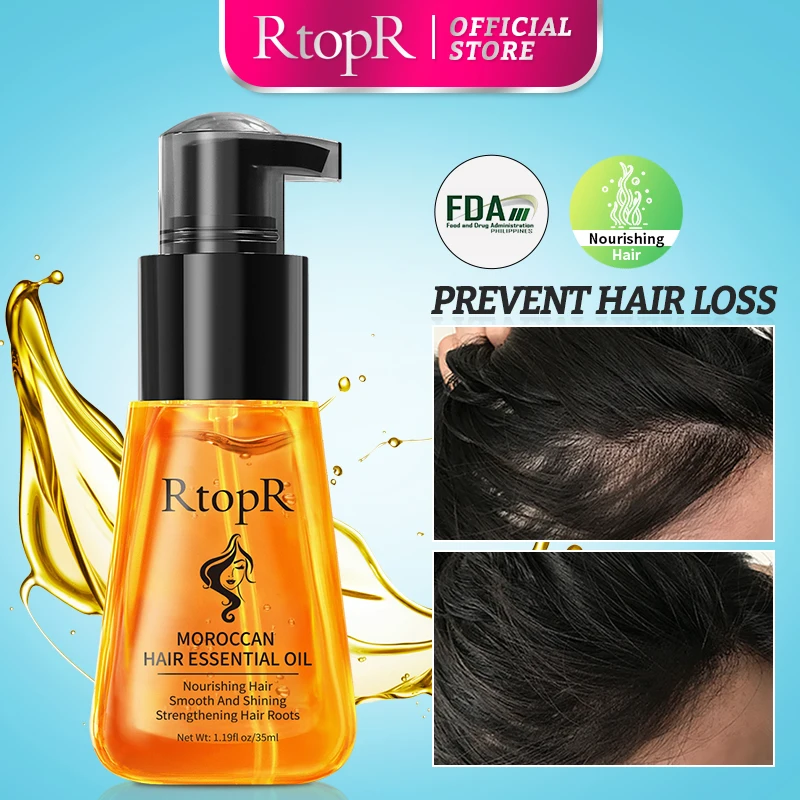 RtopR Prevent Hair Loss Oil Essential Moroccan Oil Beauty Health Damaged Hair Growth Repair Product Alopecia Liquid Scalp Treatm