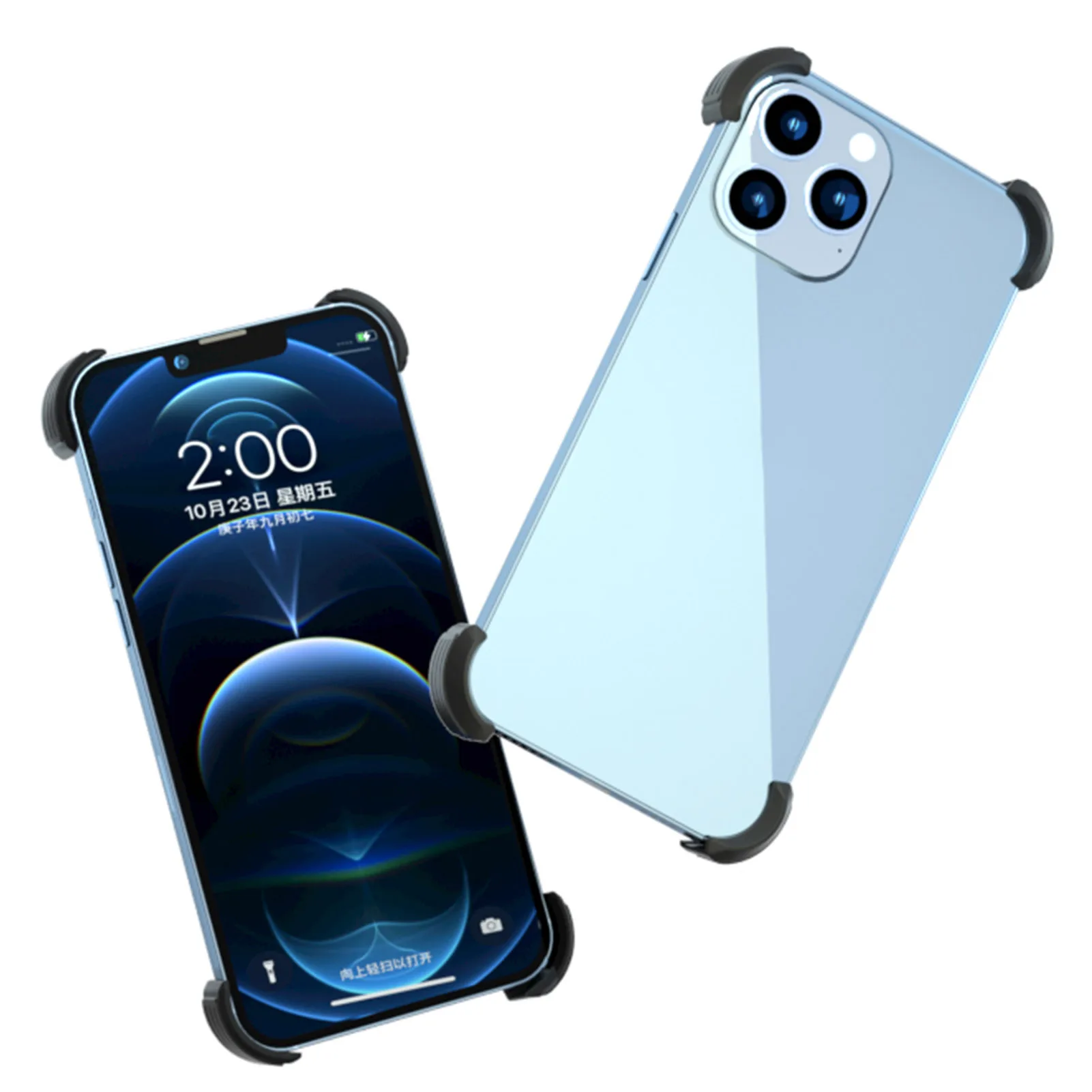 4 Pcs Coner Cover Phone Edge Frame Protective For IPhone 13 13 Pro Max Corner Guard Protector Anti-drop Thick Shockproof Coners