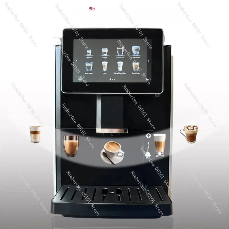 Fully automatic touchscreen concentrated Italian LED display coffee machine