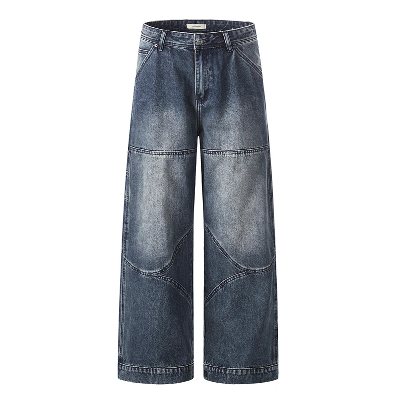 

Джинсы GXFortune в стиле ретро, американского дизайна, деконструированные, из денима, свободного кроя, широкие, в пол, весна-осень