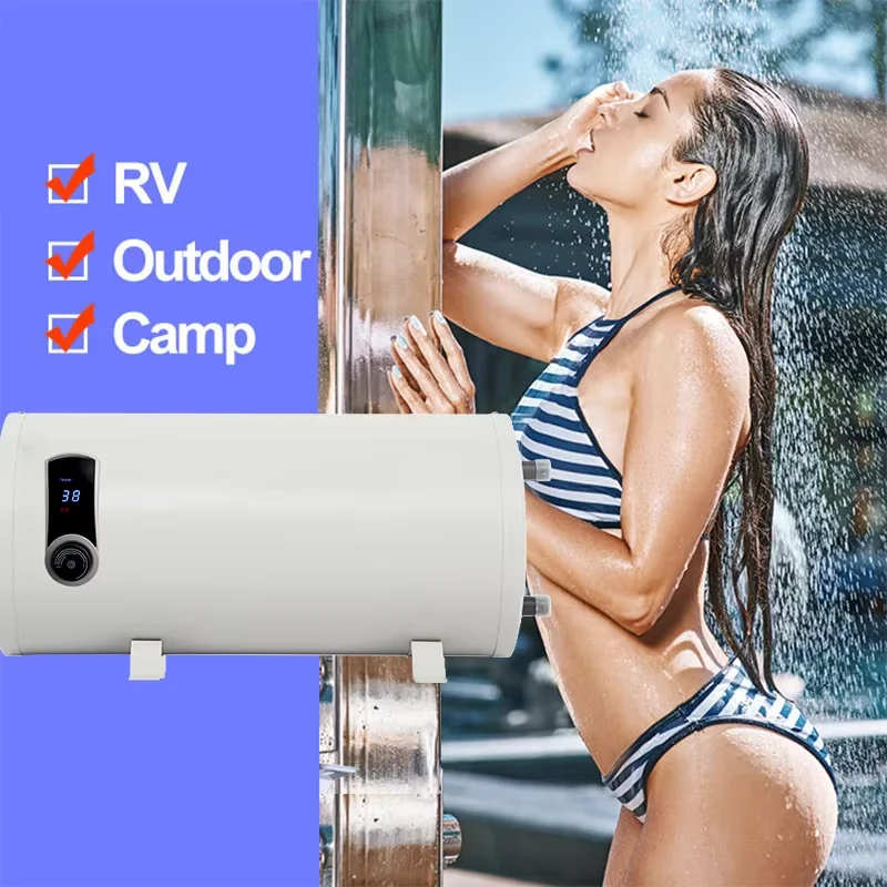 TYTXRV 6L DC12V/AC220V Водонагреватели для автодома Настенные электрические водонагреватели Интеллектуальный контроль температуры для кемпера на открытом воздухе