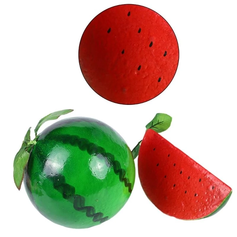 Simulation Watermelon Fruit Photography Tool for Basket Display Decorations 15UB