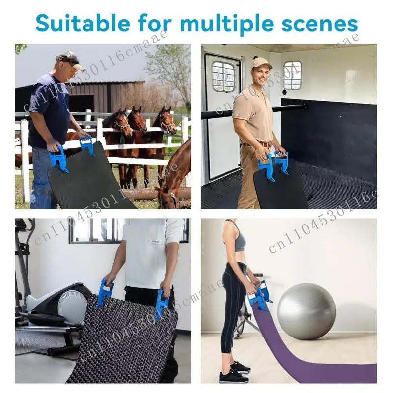 Mat Porter Tools Labor-saving and non-dirty Hands to  Clips Heavy Duty Horse Gym Mat Trailer  and Rubber