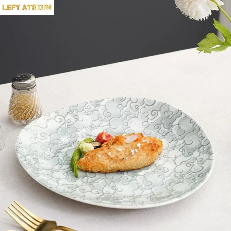 Special-shaped Ceramic Plate Boutique Dish Hotel Artistic Conception Dish Shallow Dish Japanese Dim Sum Dessert Plate