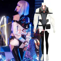 New Lucy Cyberpunk Cosplay Anime Cyberpunk: Edgerunners Lucy Cosplay Costume Sexy Role Play Lucy Uniform Halloween for Women Men