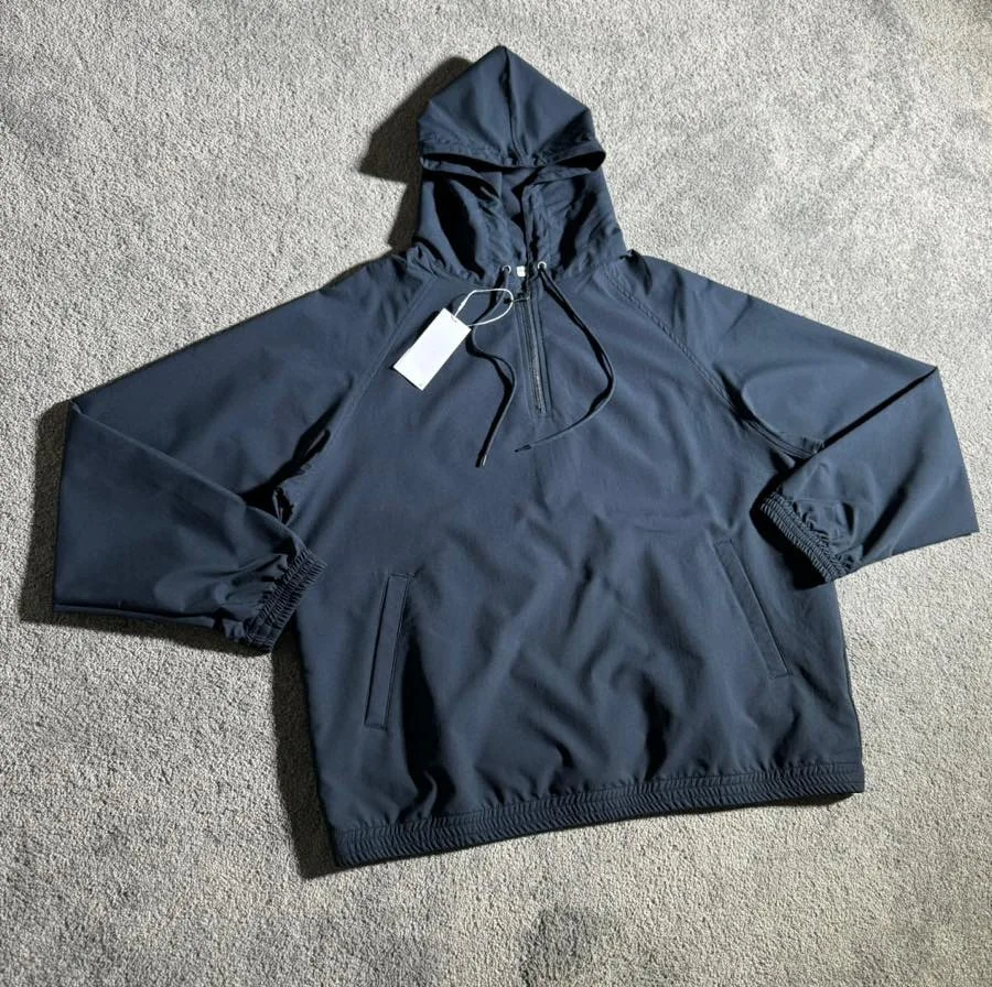 NANAMICA 25SS ALPHADRY Hoodie Pullover Optoelectronic com Zíper Frontal e Capuz