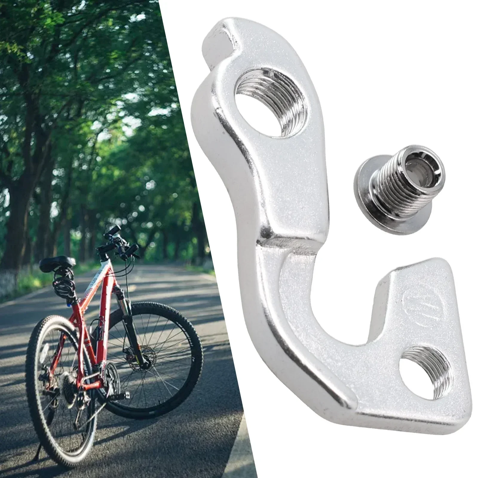 Bike Rear Derailleur Hanger Dropout Aluminum Alloy Silver For GT JAVA Reborn Bicycle Tail Hook Rear Hook Hanging Ear