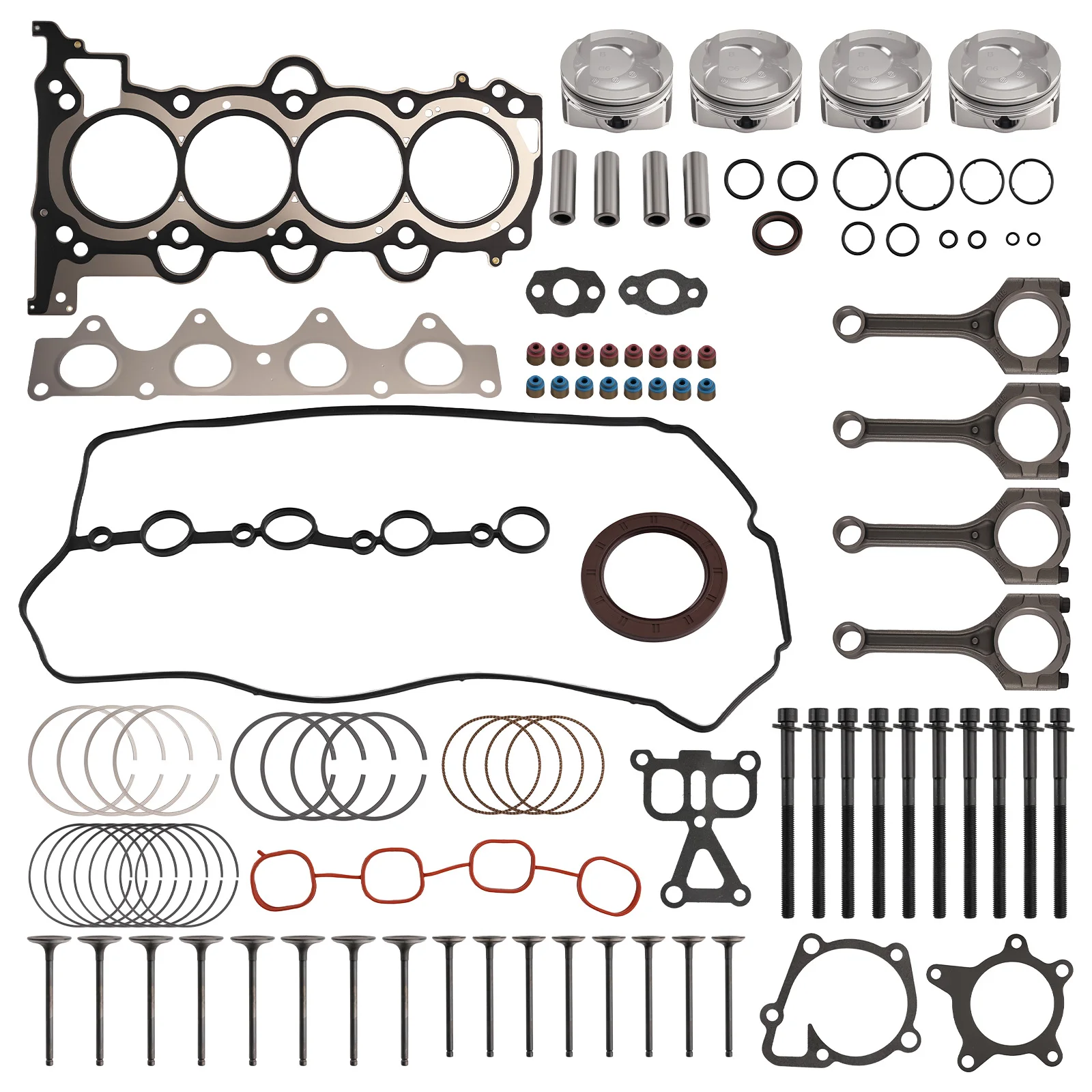 Engine Rebuild System for Hyundai Veloster Rio/Soul 1.6L 2012-2017 Engine Rebuild Kit Full Engine Assembly HS26554PT