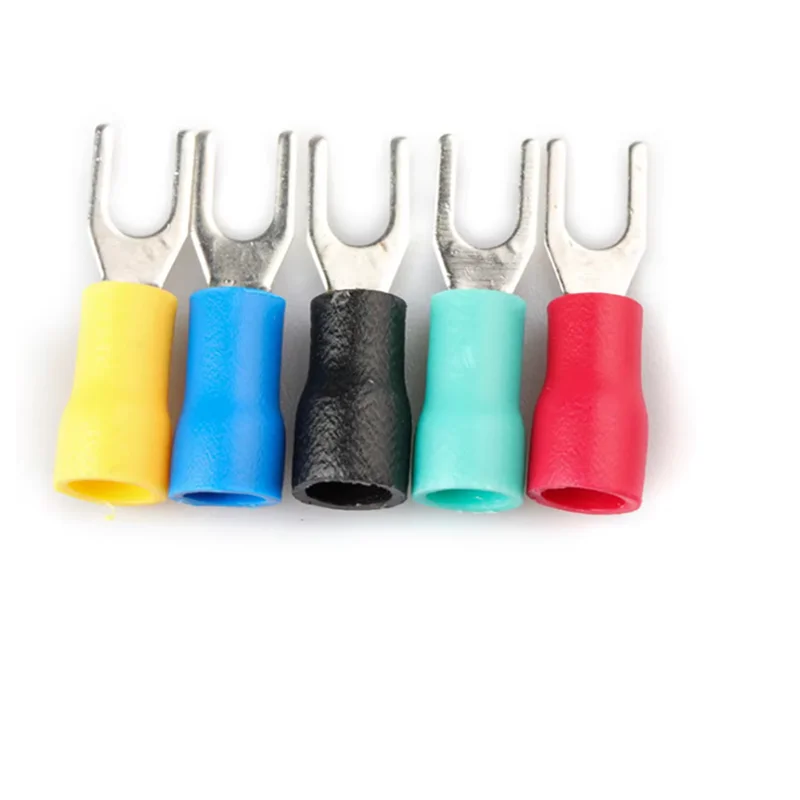 1000Pcs SV2-4 Y Type fork Female Splice Terminal Plug Crimp Wire Cable Connector Electric Sertir Wire Adapter 1.5-2.5mm2
