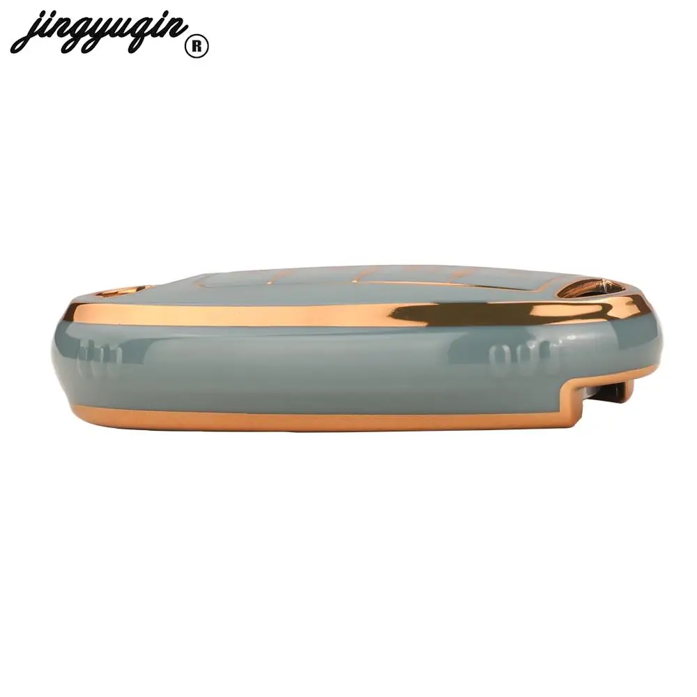 Jingyuqin 4 Bottoni Nuovo TPU Per Nissan Patrol Y62 Rouge Maxima Altima Sentra Murano 2018 2019 2020 Chiave A Distanza Dell'automobile custodia protettiva