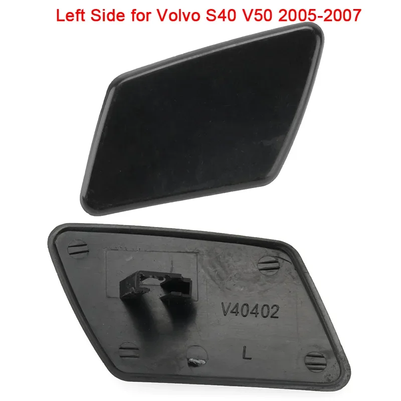 Car Front Headlight Washer Cover Cap Lid Headlamp Washer Spray Nozzle Jet Cap Cover For Volvo S40 V50 2005-2012