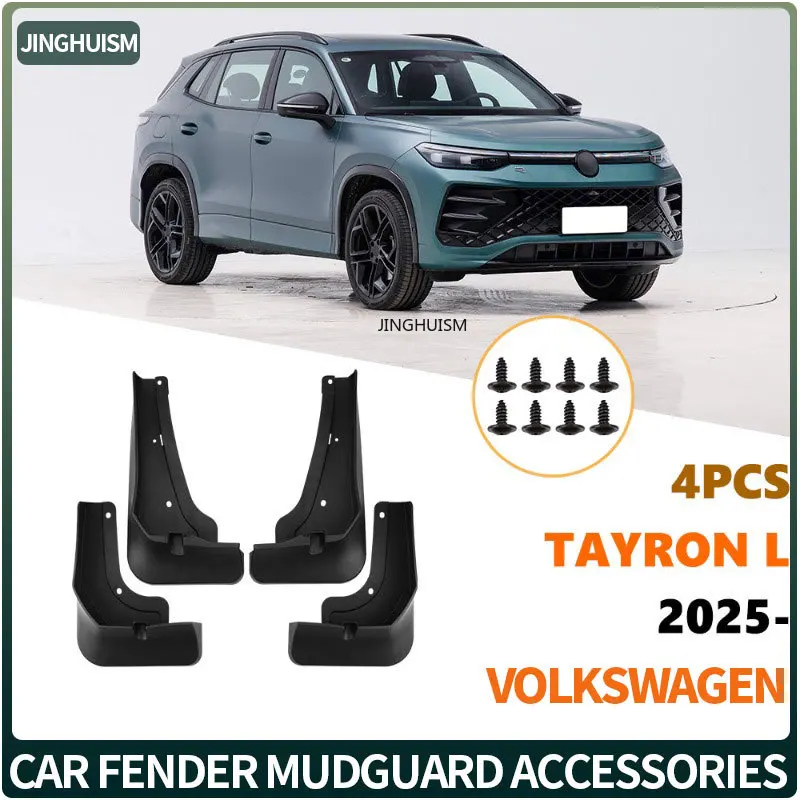 Mudguards Automotive Car Accessories Mud Flap For VW Volkswagen Tayron L 2025 Fender ABS Vehicle Black Exterior Customization