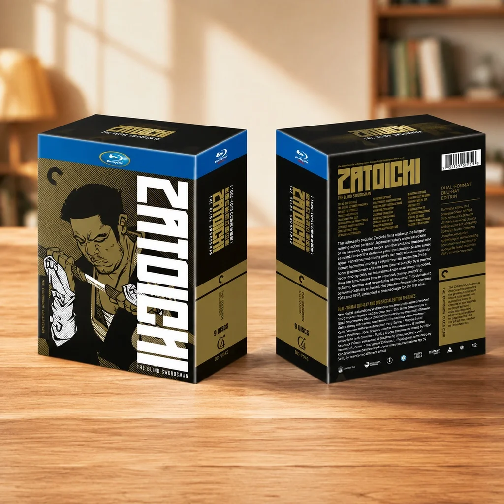 HOT Brand New BD Blu-ray Collection of 25 Zatoichi Films 1962–1973 9-Disc Set Japanese Language with Chinese Subtitles