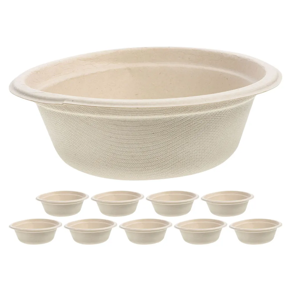 

10pcs Disposable Pet Food Water Grain Bowls Cat Dog Feeding Bowls Travel Portable 350ml Safe Healthy Pet Supplies