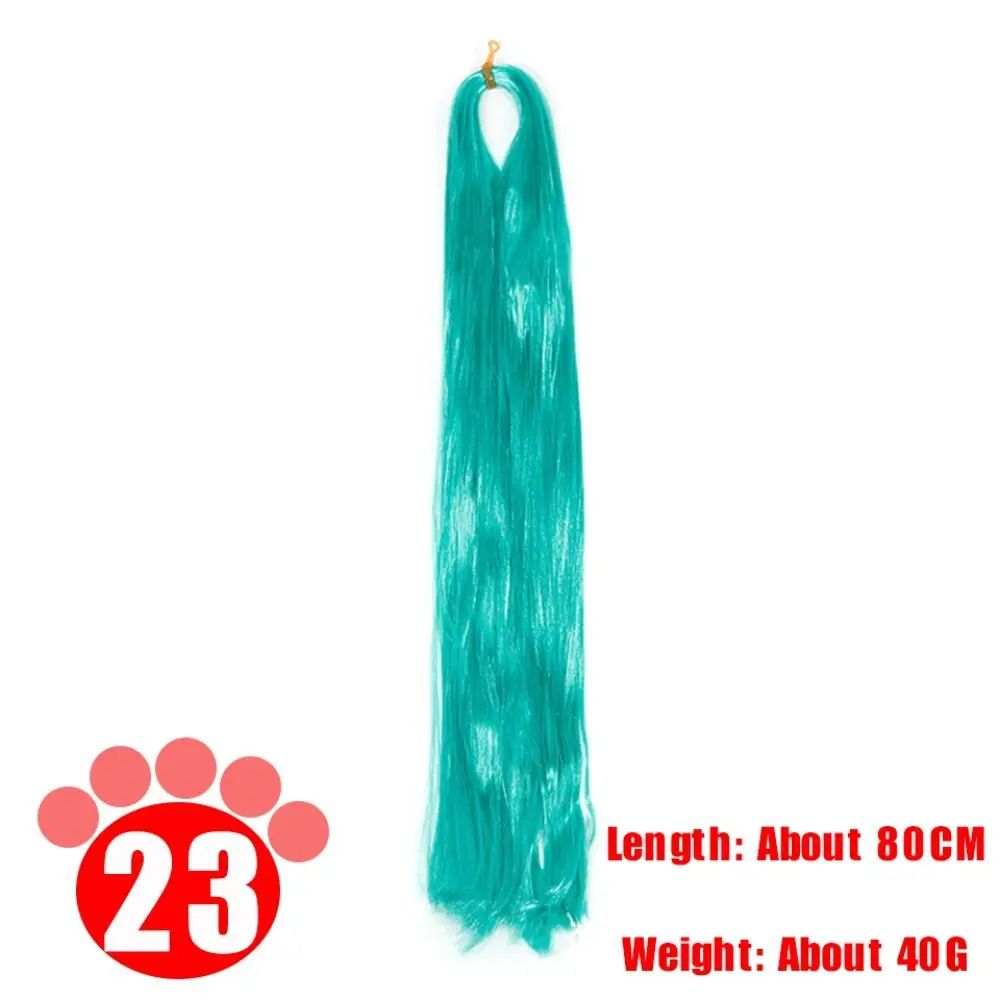 Pruik Handgemaakte Haak Rij Melk Zijde Haar Inslagen Anti-Mohair BJD Haar Rij BJD SD Pop Haar Zwart Nep Haar Haar Haar Ruwe Synthese