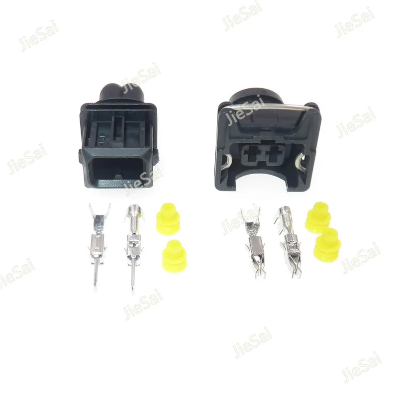 827551-3 / 828657-3 106462-1 kobieta mężczyzna EV1 w stylu 3.5mm w 2 Pin wzmacniacz TYCO wtryskiwacz paliwa typu EV1 wtryskiwacza złącze samochodowe