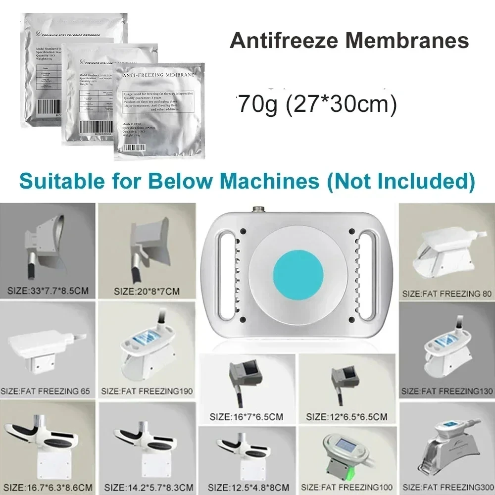 5/10 قطعة غشاء مضاد للتجميد لتجميد الدهون آلة تحلل الدهون الدهون أكياس للتخسيس الجسم التخسيس مكافحة السيلوليت الدهون العلاج البارد