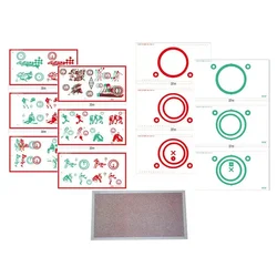 Red Green Variable Tranaglyph Vision Therapy Fixed Vectograms Convergence Insufficiency Eye Training Cards Visual Correction