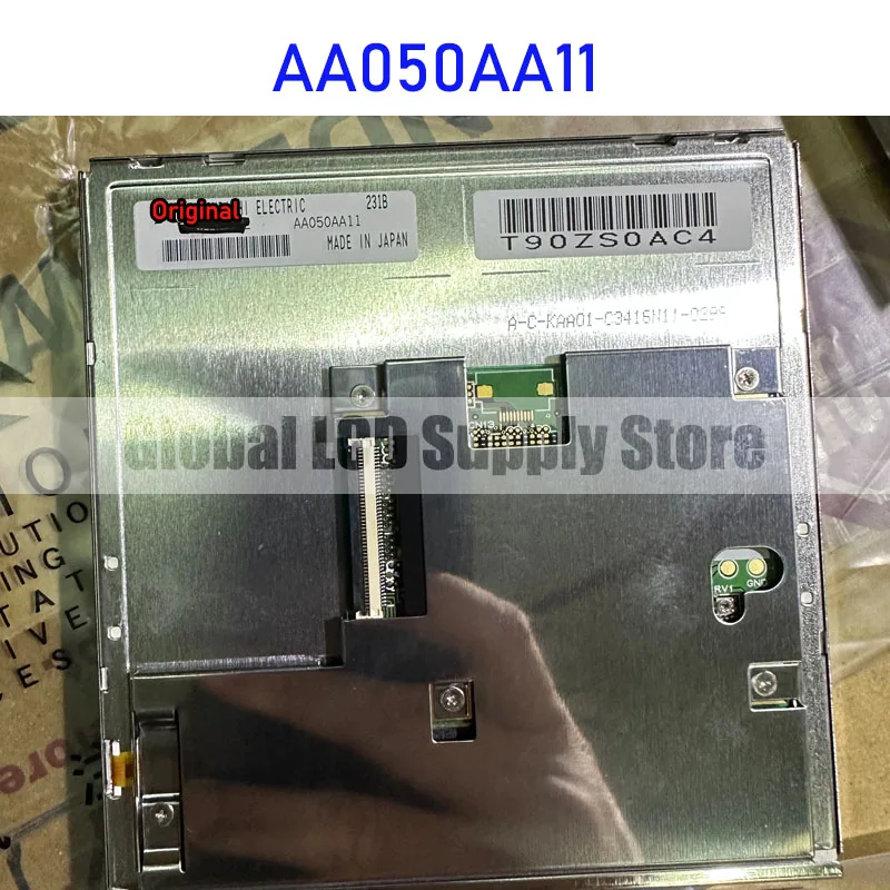 Painel de exibição LCD para Mitsubishi, 45 pinos conector, 100% testado, novo, original, AA050AA11, 5,0"