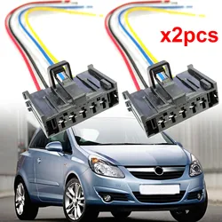 2PC For OPEL Vauxhall Corsa D E Adam Heater Blower Motor Fan Resistor Wiring Harness Connector Plug Repair Cable 95508692