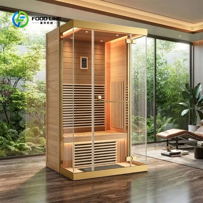 Customized Traditional Luxury Electric Solid Wood Steam Sauna Room for Apartment and Gym Use