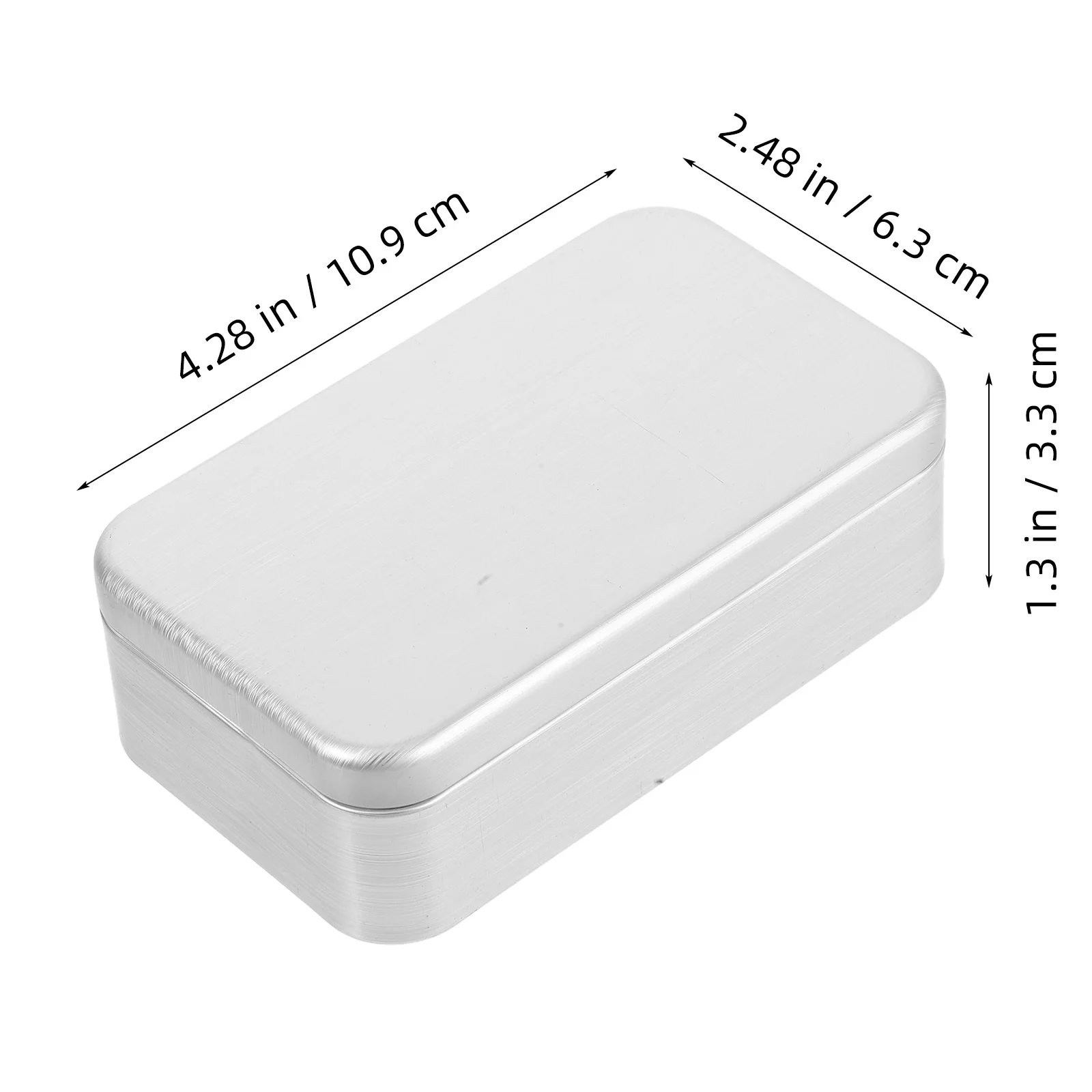 5pcs Square Brushed Tin Box Set Metal Storage Containers For Jewelry Coins Tea Candy Pills Samples Decorative Tinplate