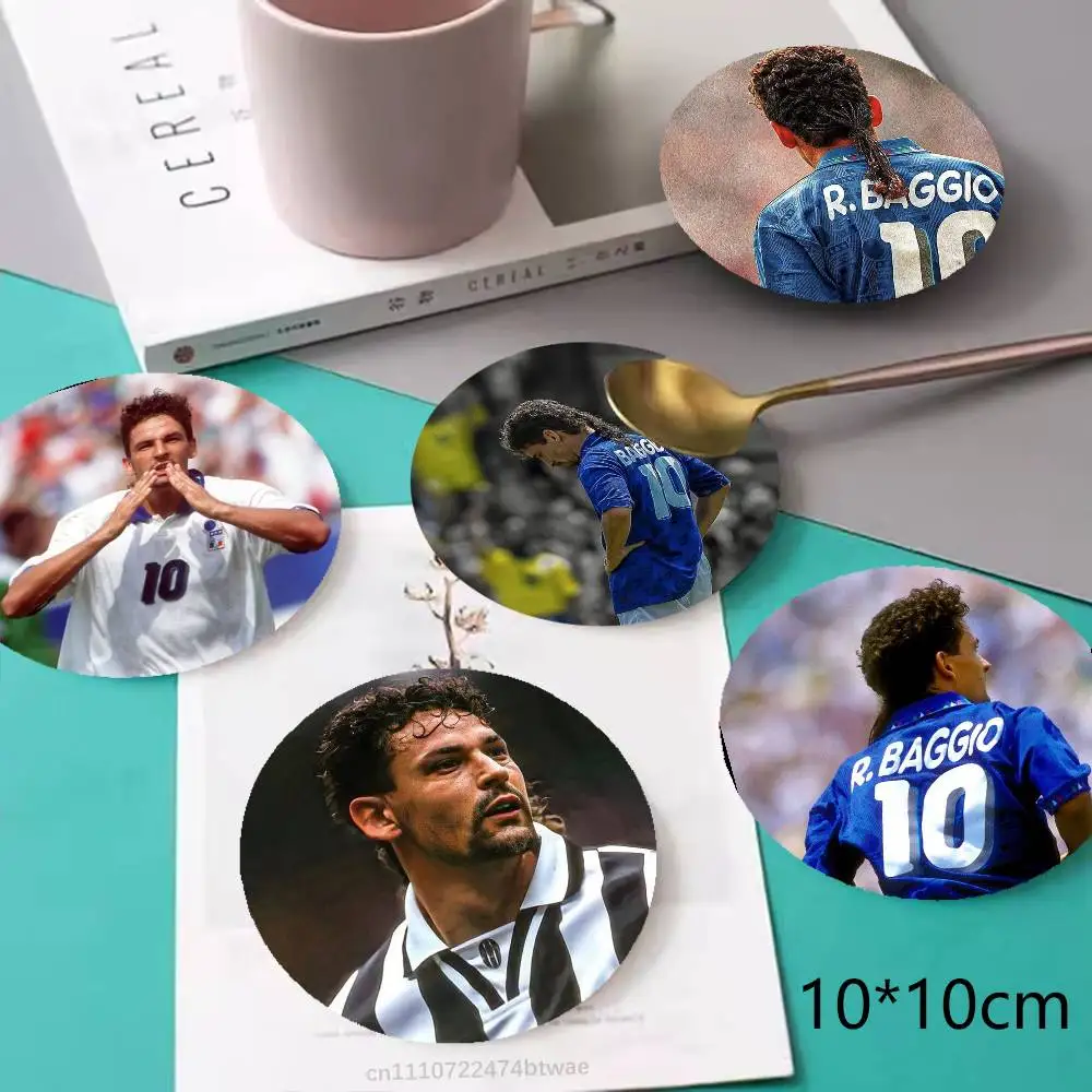 

R-Roberto Baggio Italy Wood Coaster Mug Tea Coffee Cup Pad Heat Resistant Placemats Tableware Decoration