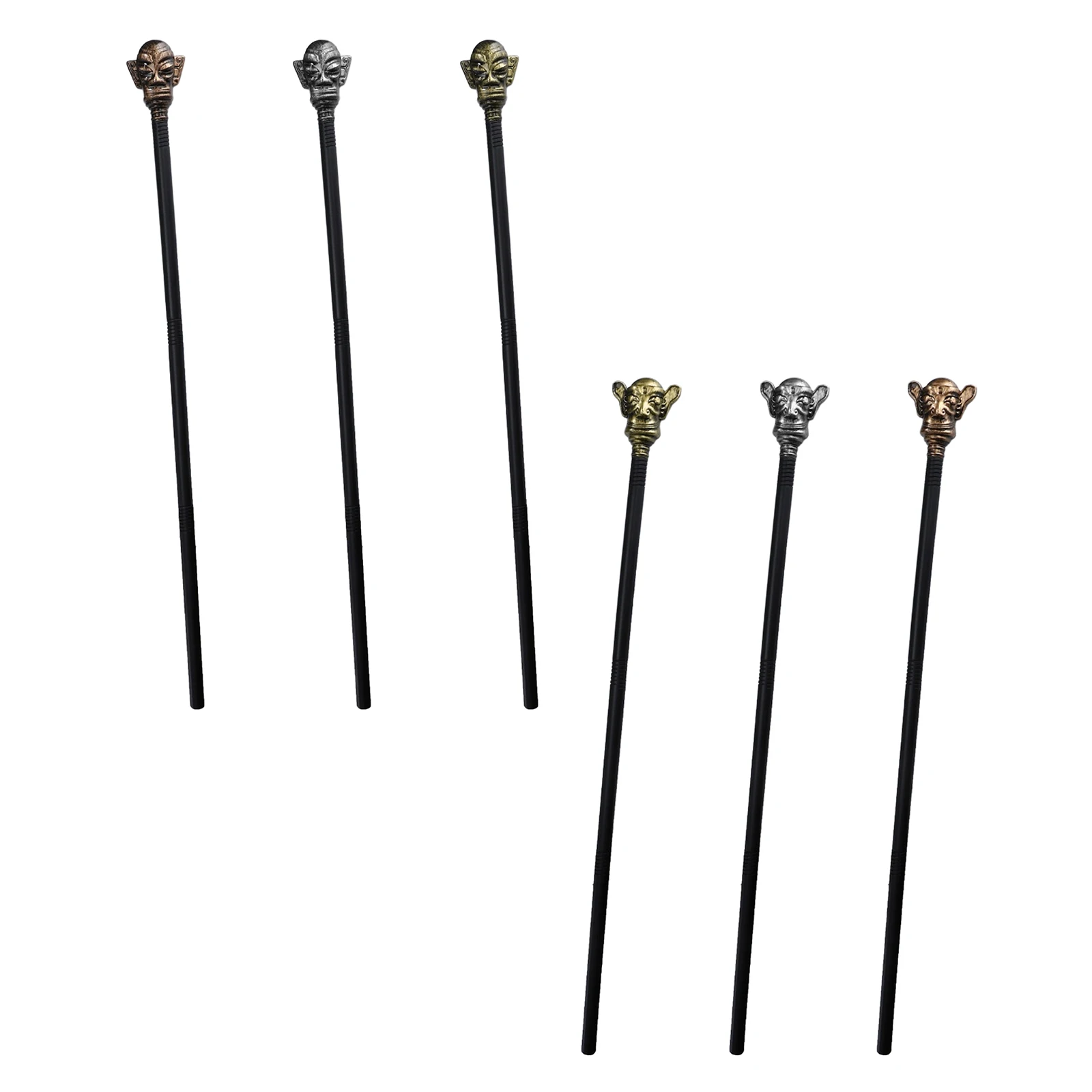 Vintage afneembare plastic scepter volwassen kind Halloween cosplay heks cobra's riet voor festival maskerade thema partij aanbod prop