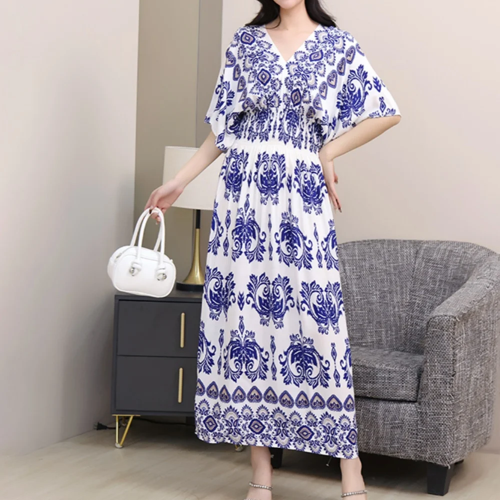 Vestido de vacaciones informal colorido para mujer, vestido Midi de princesa con mangas abullonadas, vestido liso de Fairycore para mujer, vestido de maternidad a juego