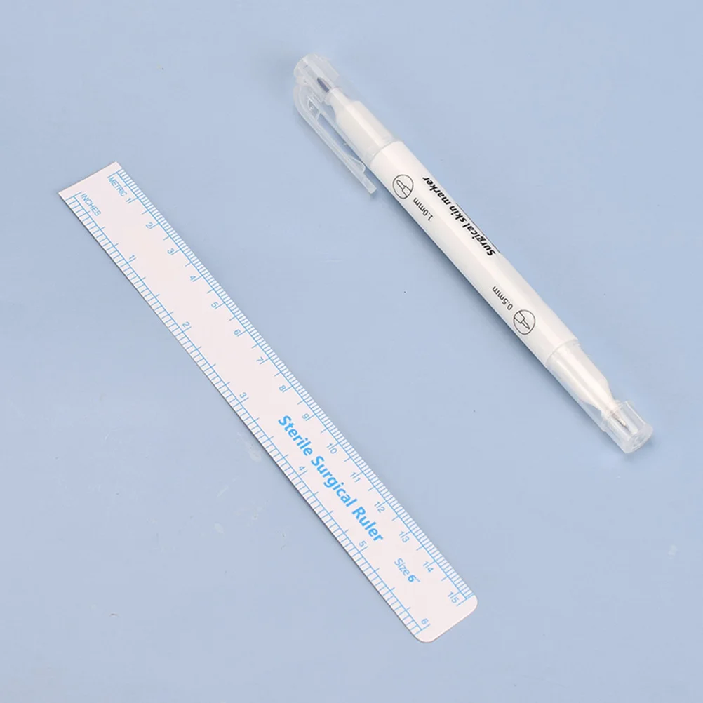 

5Sets Brow Tattoo Marking Pens Double Tips Skin Tattooing Pen Embroidered Eyebrow Marker Professional Supplies