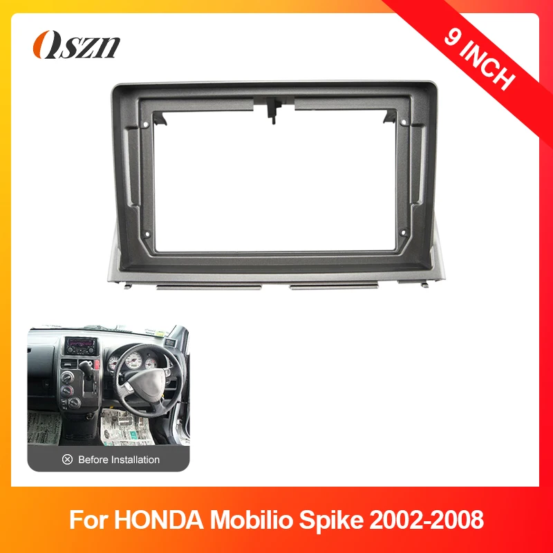 

9inch Car Screen DVD Player Dash Fitting Panel RHD Frame Kit Car Audio 2DIN Fascia Adapter For HONDA Mobilio Spike 2002-2008