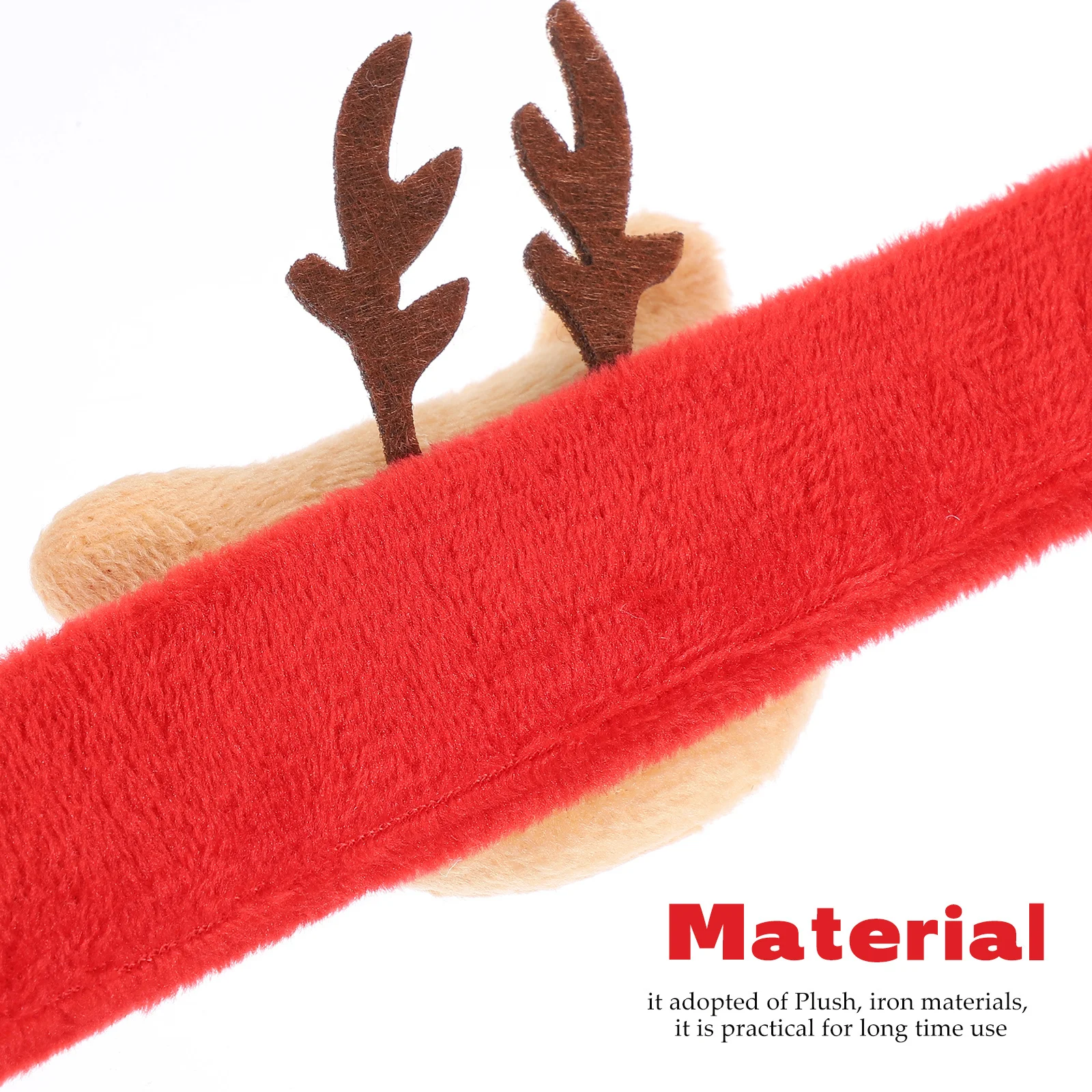 

Christmas Slap Bracelets Deer Snap Wristbands For Party Favors Kids Festival Decor Xmas Theme Party Supplies