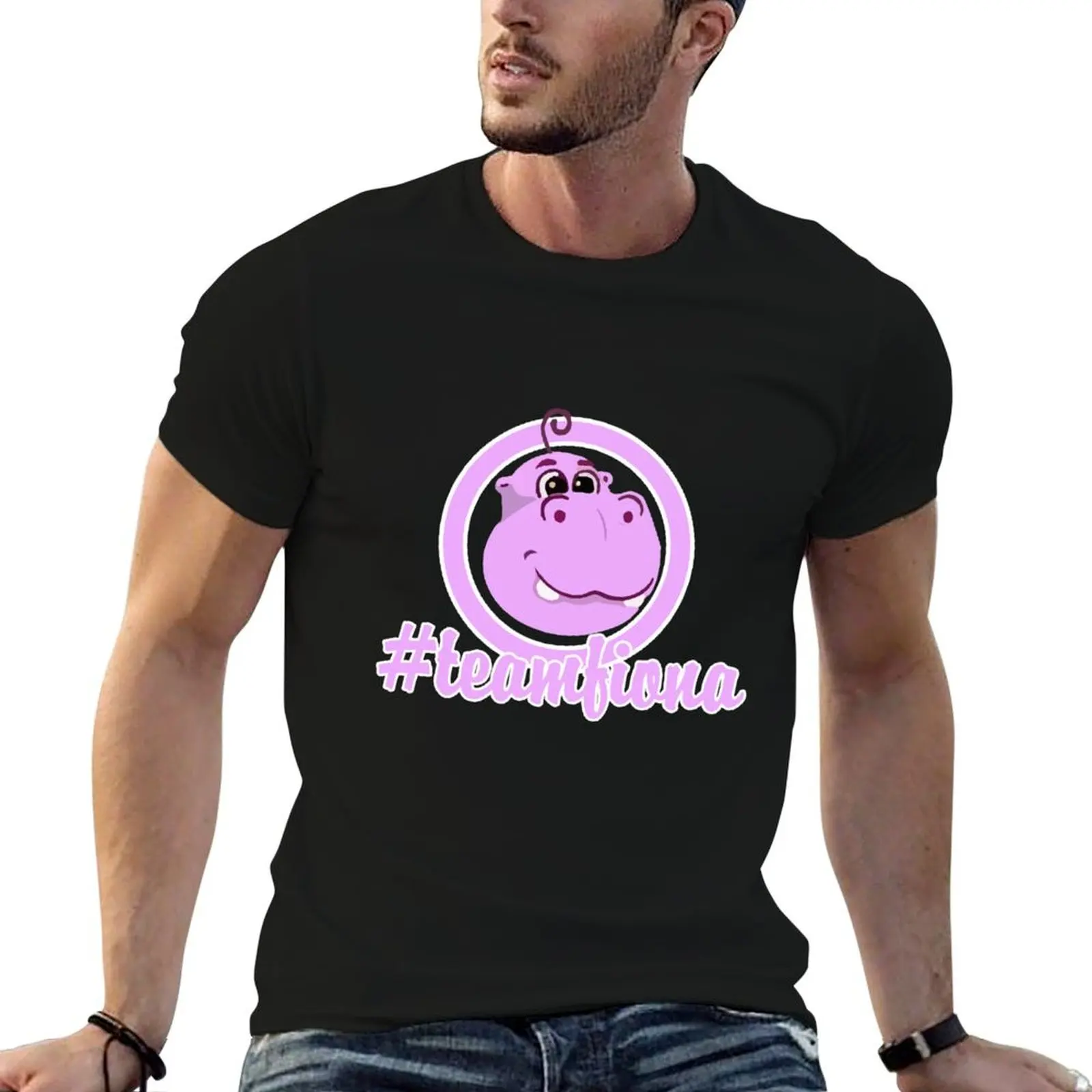 Футболка Fiona The Hippo TeamFiona, милая футболка для новорожденных, рабочая футболка для механиков