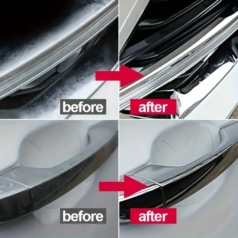 A Restoration Paste for Chrome Parts of Vehicles, Designed for Renewing Oxidized Chrome Trim And Emblems, Comes with a Spong