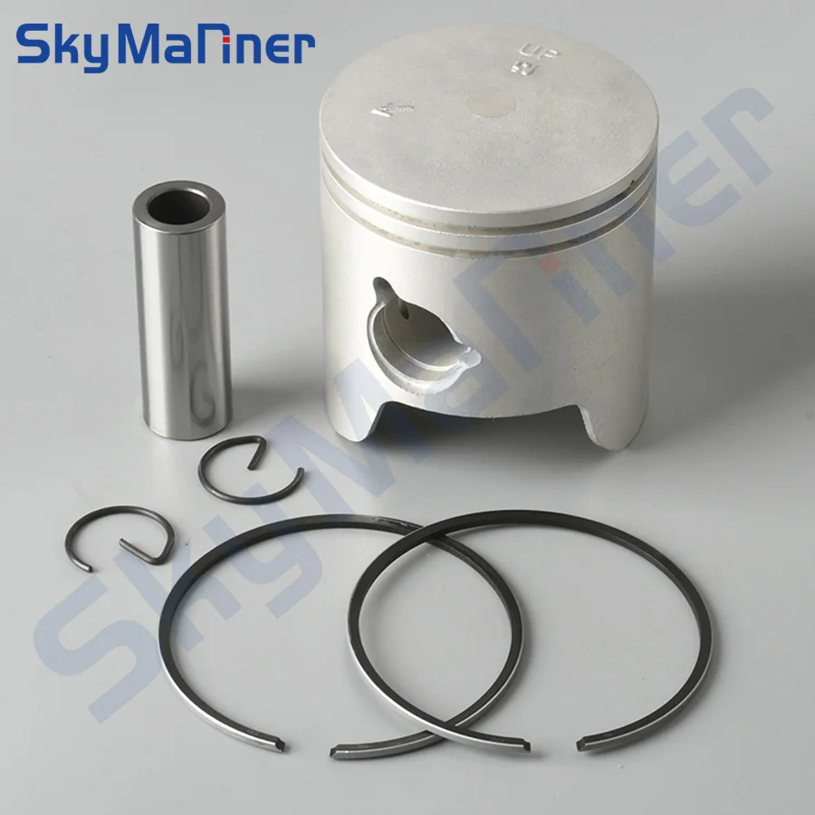 6K5-11635 6K5-11601-12-00 Piston Set (0.25MM O/S) For Yamaha Outboard Motor 2T 60HP 6K5-11635-03-00 6K5-11601-12 72.25MM