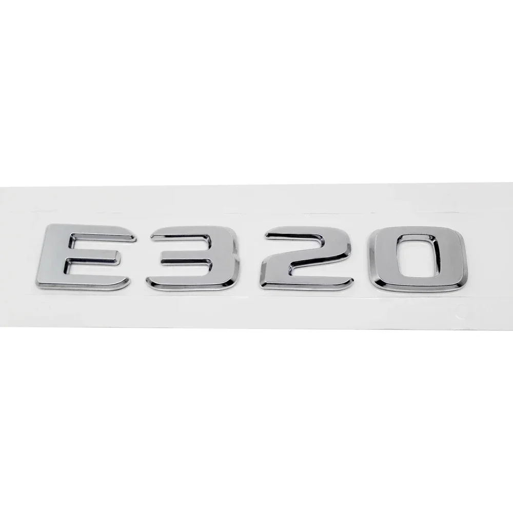 ABS البلاستيك E300 E320 E320L الجذع الخلفي شارة الشعار شعار ملصق لمرسيدس بنز E الفئة W207 W210 W211 W212 W213