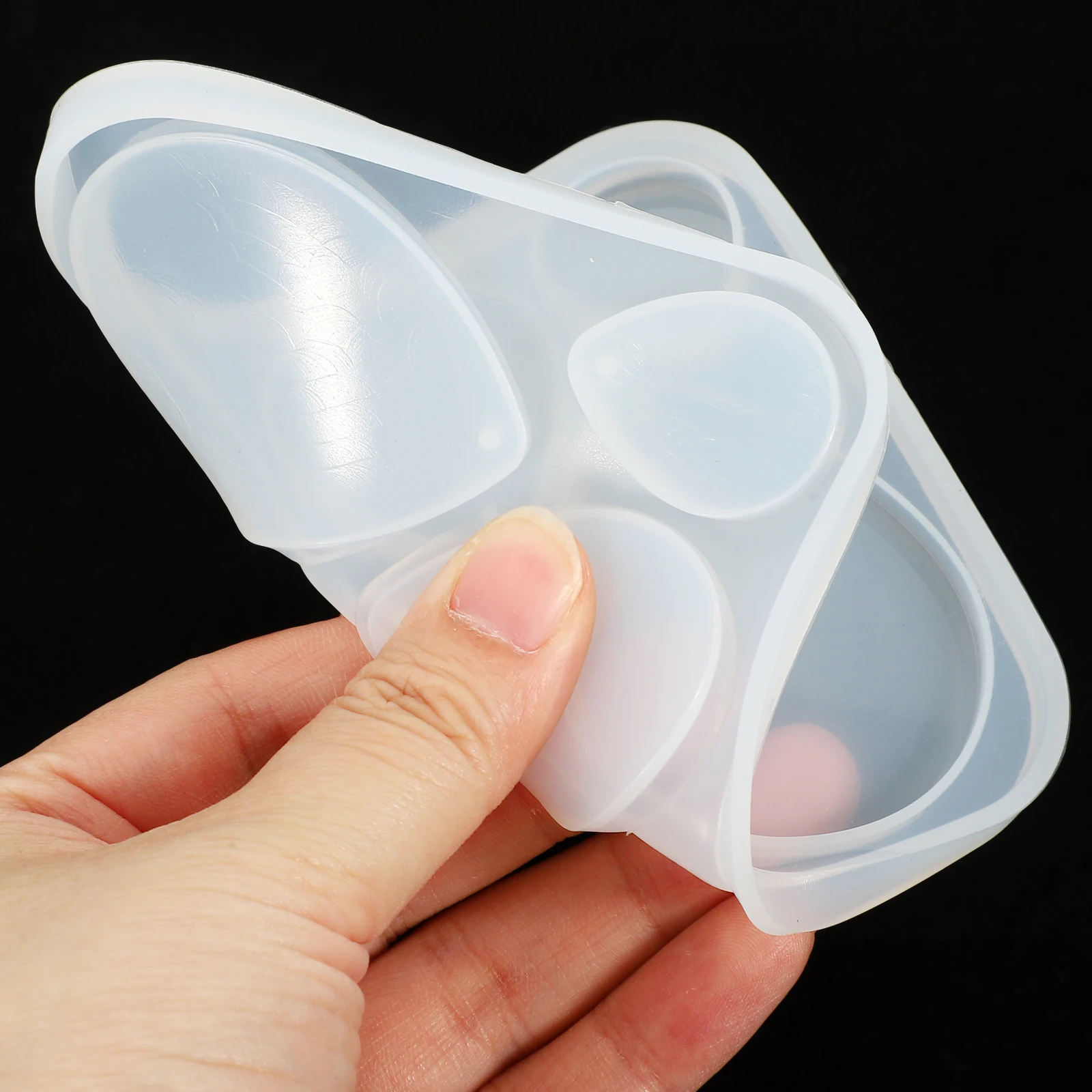 

6Pcs Silicone Charm Molds for Earrings Unique Jewelry Craft Projects Quality Material