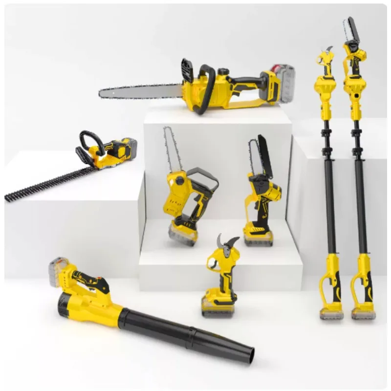 Brushless Lithium Electric High Branch Saw Telescopic Tree Pruning Cutting Shears Garden Tool